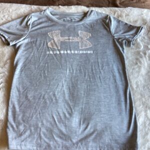 Under Armour Kids Light Gray Short Sleeve Tee